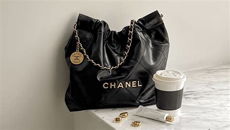 chanel beige and black bag|chanel 22 bag small.